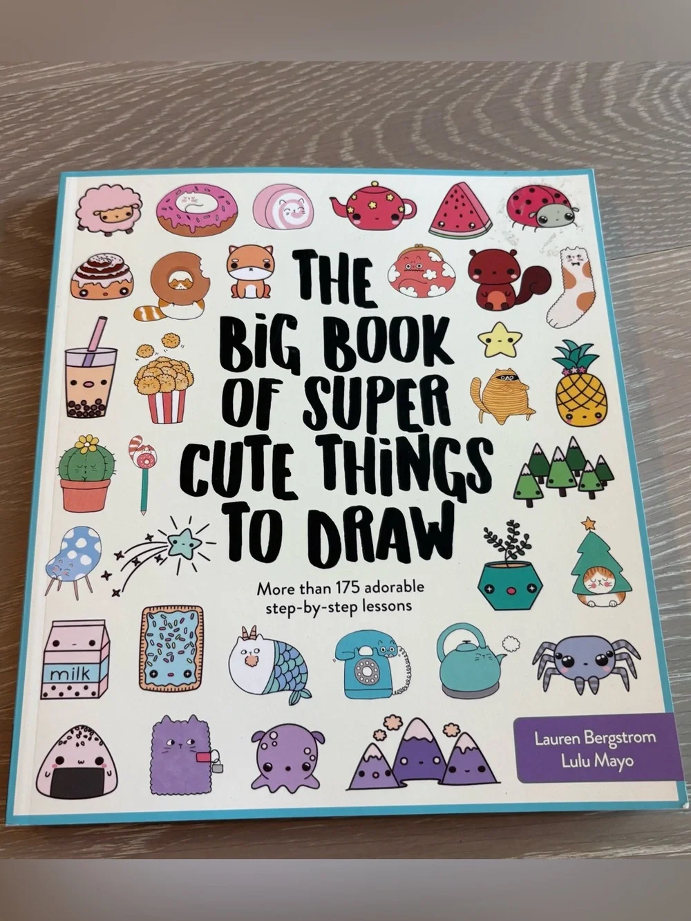The Big Book of Super Cute Things to Draw - White/Cyan Cover - Like new